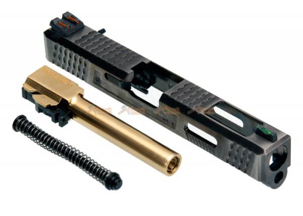 WEI-E Custom Metal Slide S Type for Marui WE G18C GBB (Golden Barrel) - Image 5