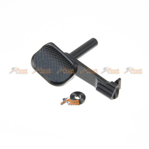 AIP Stainless Slide Stop With Thumb Rest for Marui Hi-Capa 4.3/5.1 (Black)
