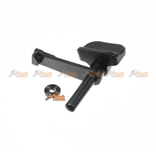 AIP Stainless Slide Stop With Thumb Rest for Marui Hi-Capa 4.3/5.1 (Black) - Image 2