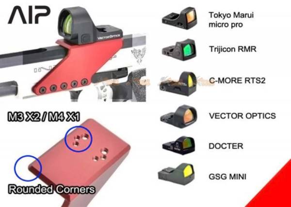 AIP Sight Mount (Type 3) - Red - Image 2