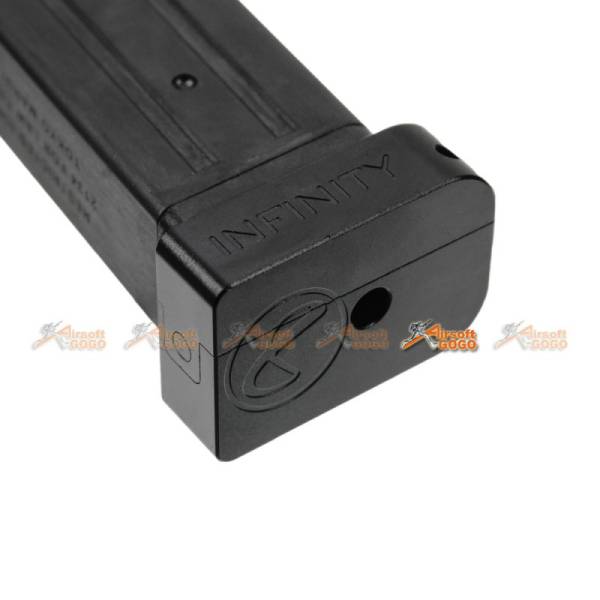 AIP CNC Aluminum Infinity Puzzle Magazine Base for Marui Hi-Capa (Black) - Image 3