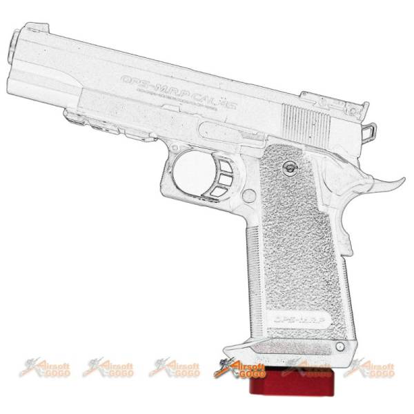 AIP CNC Aluminum Infinity Puzzle Magazine Base for Marui Hi-Capa (Red) - Image 7