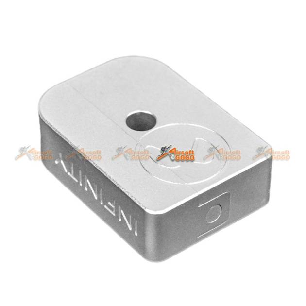 AIP CNC Aluminum Infinity Puzzle Magazine Base for Marui Hi-Capa Airsoft GBB (Silver)