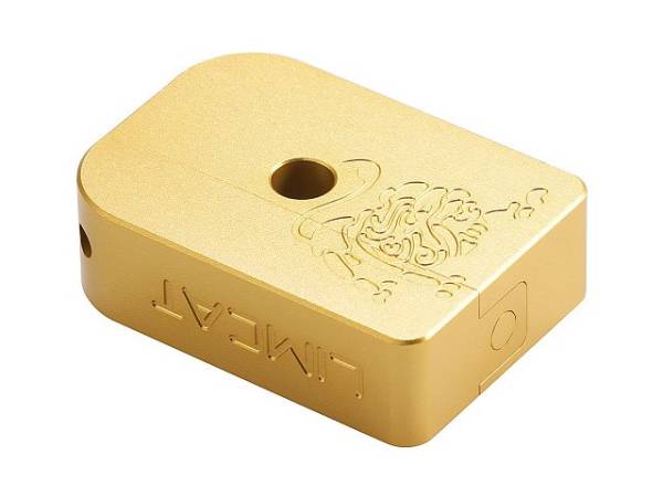 AIP CNC Limcat Puzzle Magazine Base for Marui WE Hicapa (Gold/L) - Image 3