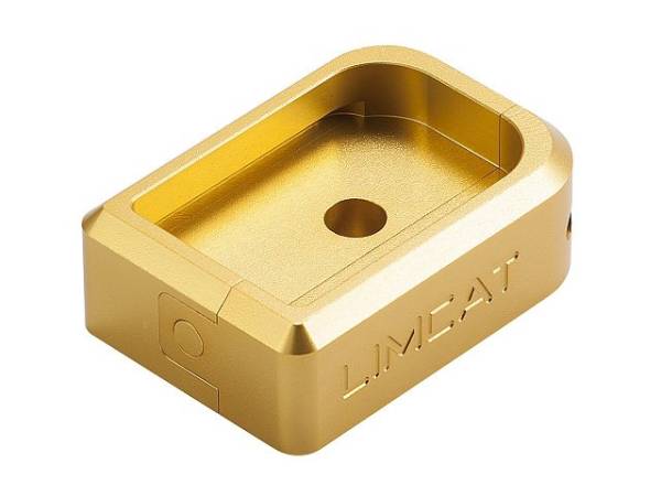 AIP CNC Limcat Puzzle Magazine Base for Marui WE Hicapa (Gold/L) - Image 5