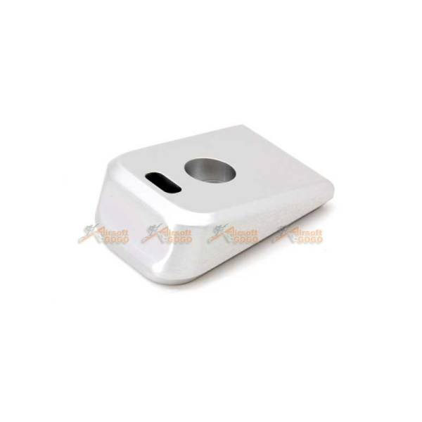 AIP CNC Magazine Base for Marui / WE G17, G34 (Silver) - Image 2