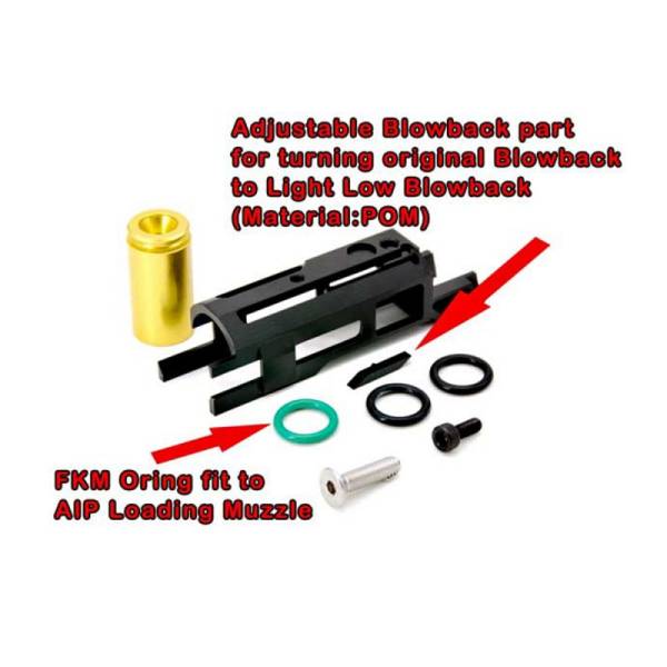 AIP Adjustable Blowback Housing for Marui 5.1/ 4.3 / 1911 GBB - Image 3