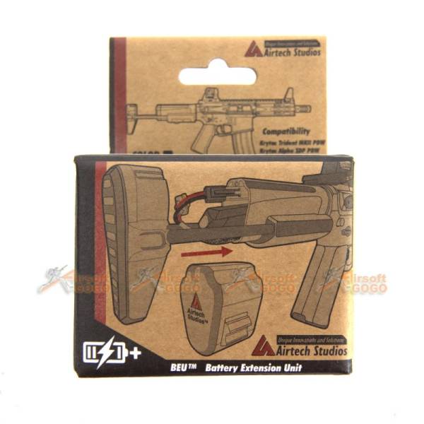 Airtech Studios Battery Extension units BEUs for Krytac Trident MKII PDW & Alpha SDP PDW (Black) - Image 3