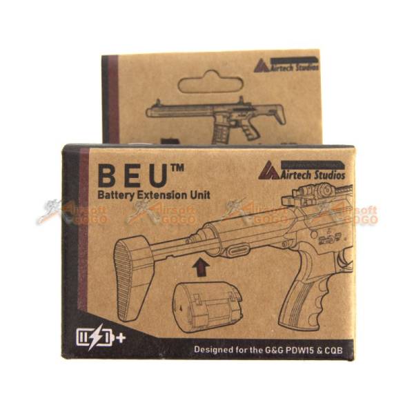Airtech Studios Battery Extension Unit for G&G CM16 PDW15 & CM15 PDW15 CQB (Black) - Image 2