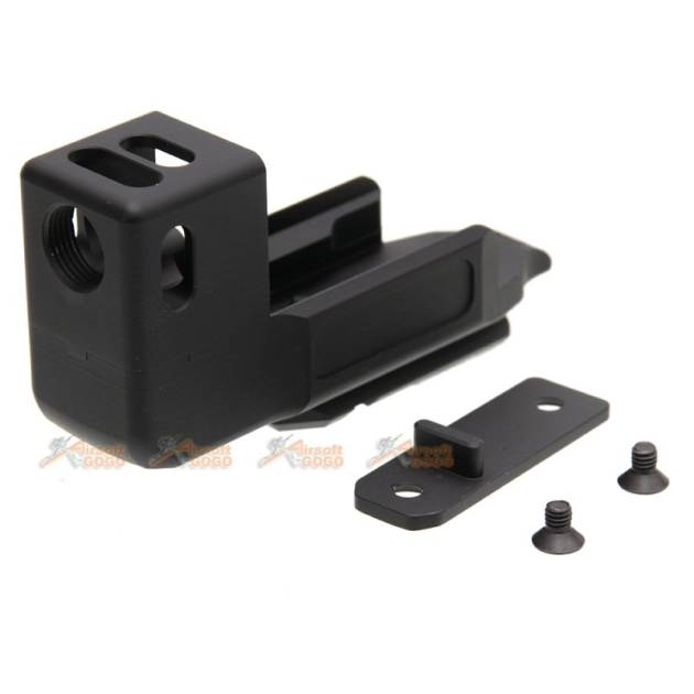 Compensator Stand Off Device for Marui / WE / KJ G17 (Gen 3) & Umarex G17 (Gen 4) Airsoft GBB (Black)