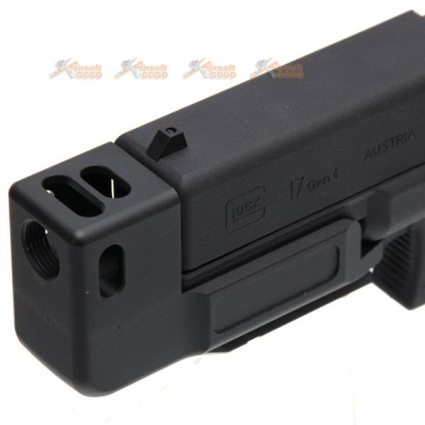 Compensator Stand Off Device for Marui / WE / KJ G17 (Gen 3) & Umarex G17 (Gen 4) Airsoft GBB (Black) - Image 9