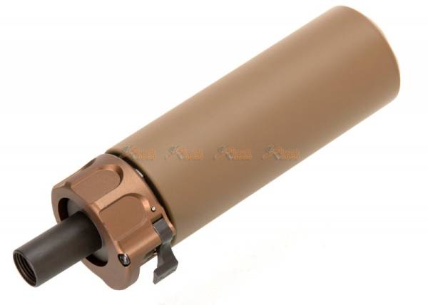 SOCOM 46 Style Mini Dummy Silencer with -12mm CCW Flash Hider for Marui MP7 GBB (DE) - Image 2
