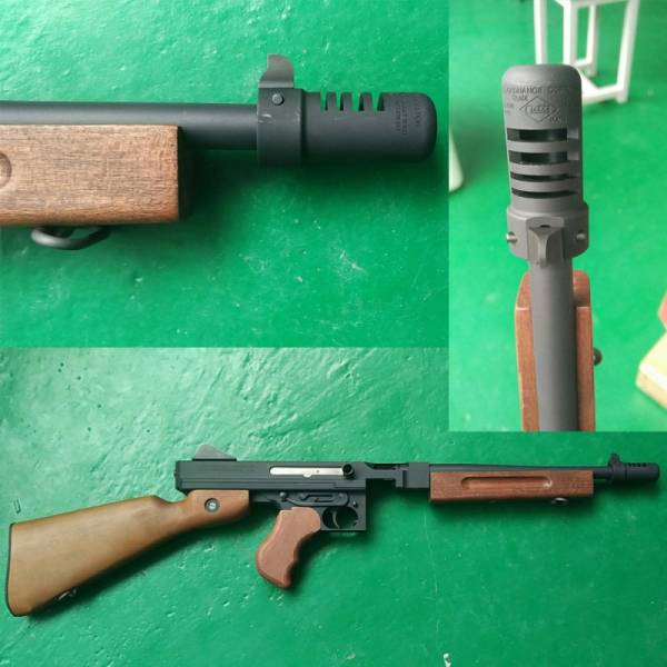 RGW Cutts Compensator for WE Cybergun Thompson M1A1 GBBR (Black) - Image 4