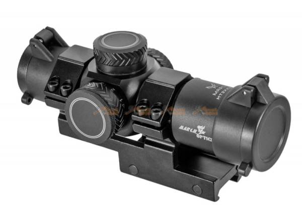 MARCH AMG HD GEN I-H 3x28 Fixed Optic Airsoft Rifle Scope with Mount (Black) - Image 4