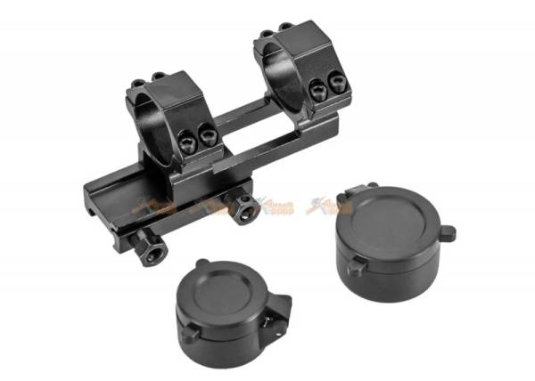 MARCH AMG HD GEN I-H 3x28 Fixed Optic Airsoft Rifle Scope with Mount (Black) - Image 3