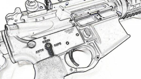 Angry Gun Ambi Selector for WE M4 GBB (Black) - Image 3