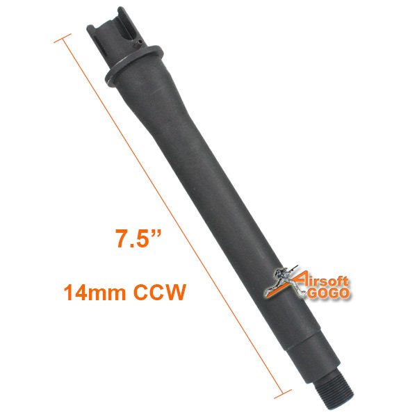 7.5 Inch M4 Metal AEG Outer Barrel (14mm CCW)