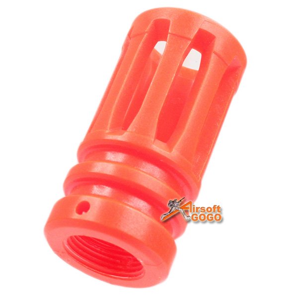Apple Airsoft M4 orange plastic flash hider CCW
