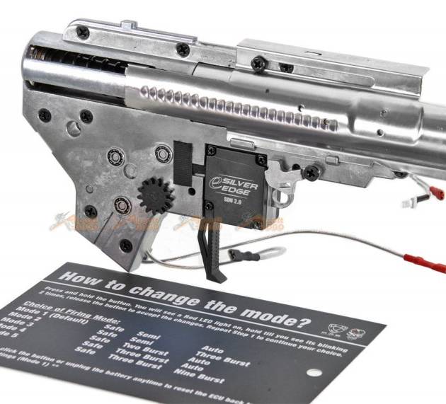 EMG (by APS) eSilver Edge Gearbox for EMG (by APS) Ver.2 M4 Airsoft AEG Rifles  - (Rear Wired)