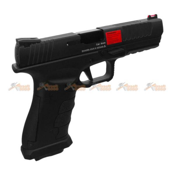 APS Shark Full Auto Metal Slide Co2 GBB Pistol (Black) - Image 2
