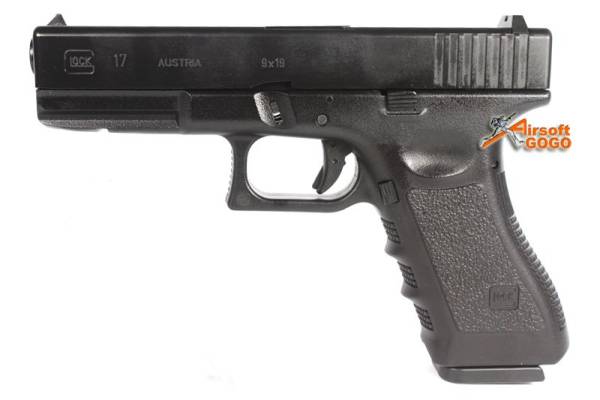 ARMY R17 (GLOCK 17) Railed METAL GBB Pistol Black