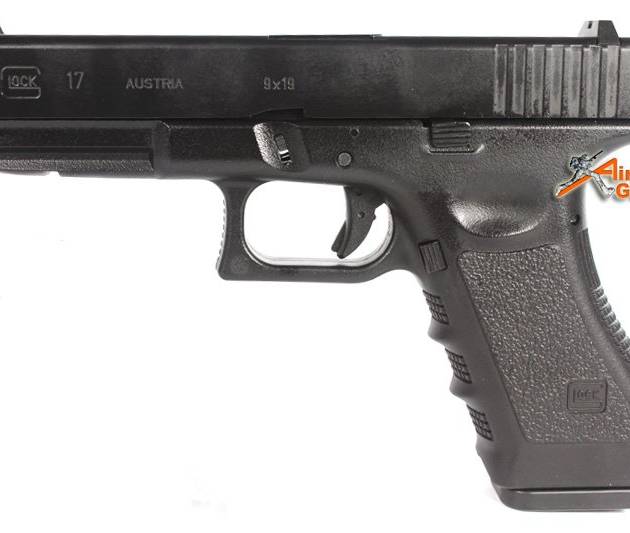ARMY R17 (GLOCK 17) Railed METAL GBB Pistol Black