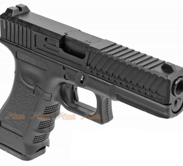 Army Alloy Slide R17-2 G17 GBB Pistol (Black)