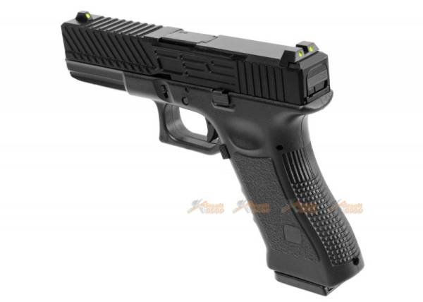 Army Alloy Slide R17-2 G17 GBB Pistol (Black) - Image 2
