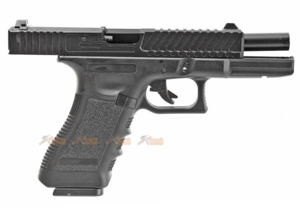 Army Alloy Slide R17-2 G17 GBB Pistol (Black) - Image 3