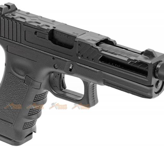 Army Alloy Slide R17-4 G17 GBB Pistol (Black)