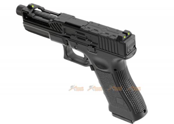 Army Alloy Slide R17-4 G17 GBB Pistol (Black) - Image 2