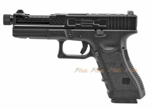 Army Alloy Slide R17-4 G17 GBB Pistol (Black) - Image 6