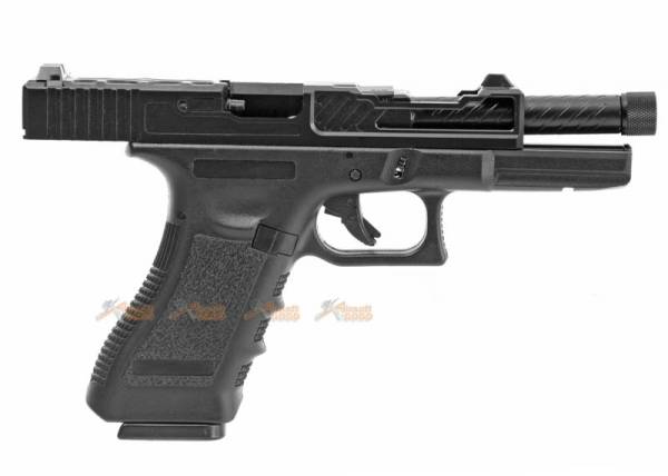 Army Alloy Slide R17-4 G17 GBB Pistol (Black) - Image 5