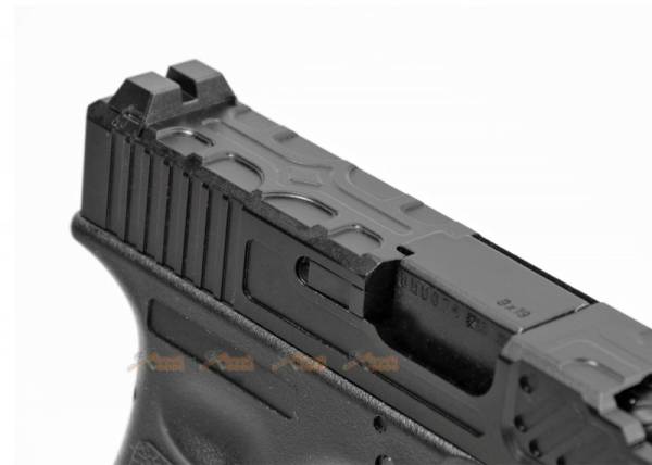 Army Alloy Slide R17-4 G17 GBB Pistol (Black) - Image 9