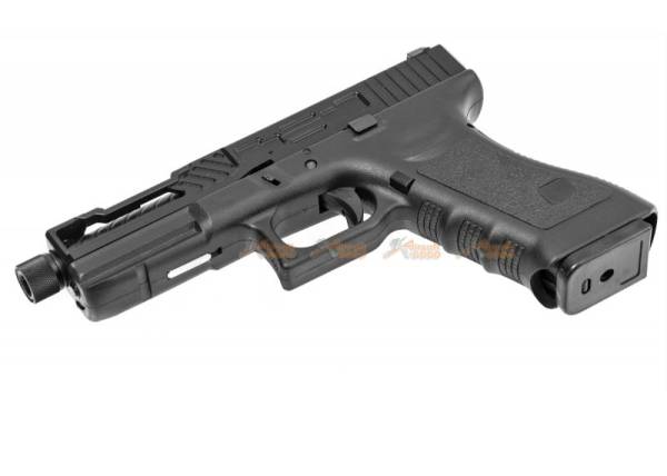 Army Alloy Slide R17-4 G17 GBB Pistol (Black) - Image 4