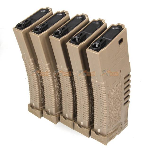 ARES 300rds Hi-Capa Magazine for ARES Amoeba M4/ M16 Series Airsoft AEG (DE, 5 pcs)