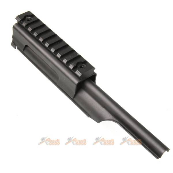 Top Cover with Rail System for ARES L1A1 AEG Series (Black) - Image 2