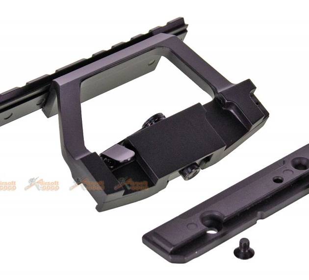 13cm Length Side Rail Mount Base for ARES VZ 58 Airsoft AEG (Black)