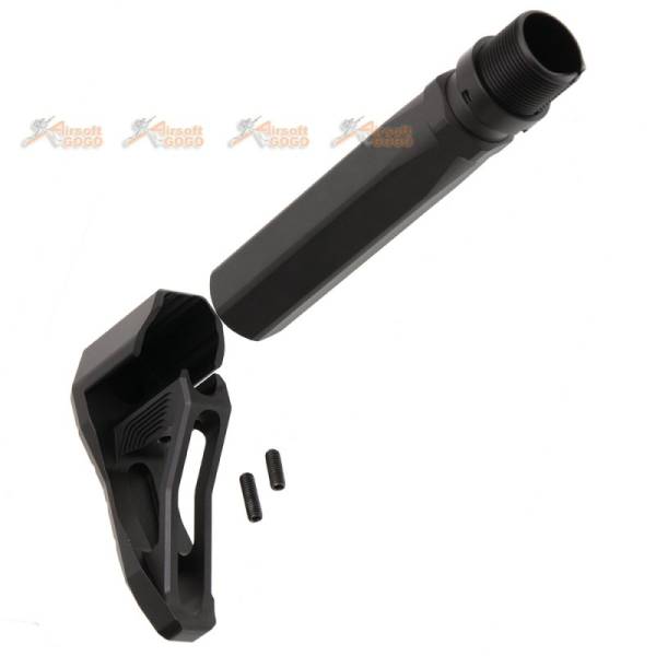 Airsoft Surgeon B5 Aluminm Stock with Stock Tube for WA / G&P M4 GBB  (Black) - Image 5