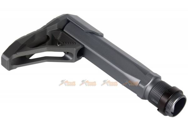 Airsoft Surgeon B5 Aluminm Stock with Stock Tube for WA / G&P M4 GBB (Grey) - Image 2