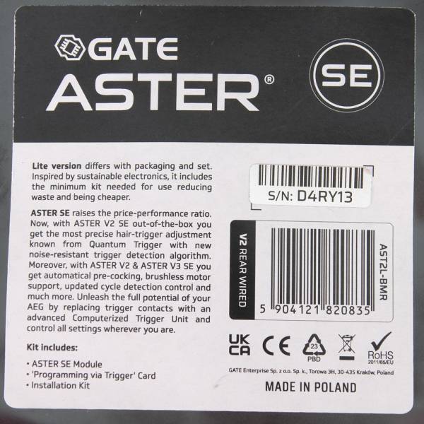 GATE ASTER V2 SE Lite Basic Module (Rear Wired) with Quantum Trigger - Image 2