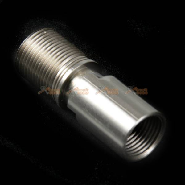 MP7 14mm CW Outer Barrel Adapter for KSC/KWA MP7A1 Airsoft GBB (Silver) - Image 3