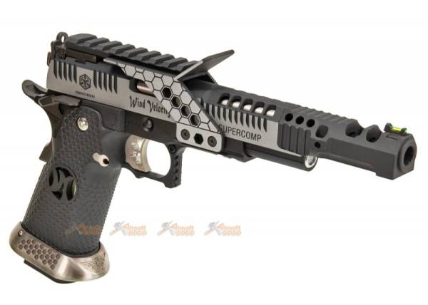 AW Custom HX2401 .38 Supercomp Race GBB Pistol (Black/Silver)