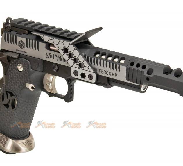 AW Custom HX2401 .38 Supercomp Race GBB Pistol (Black/Silver)