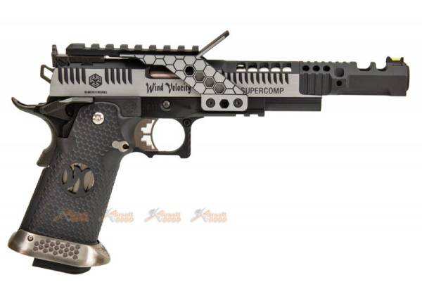 AW Custom HX2401 .38 Supercomp Race GBB Pistol (Black/Silver) - Image 5