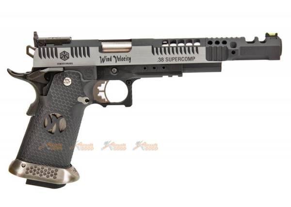 AW Custom HX2401 .38 Supercomp Race GBB Pistol (Black/Silver) - Image 3