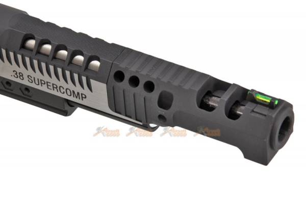 AW Custom HX2401 .38 Supercomp Race GBB Pistol (Black/Silver) - Image 4