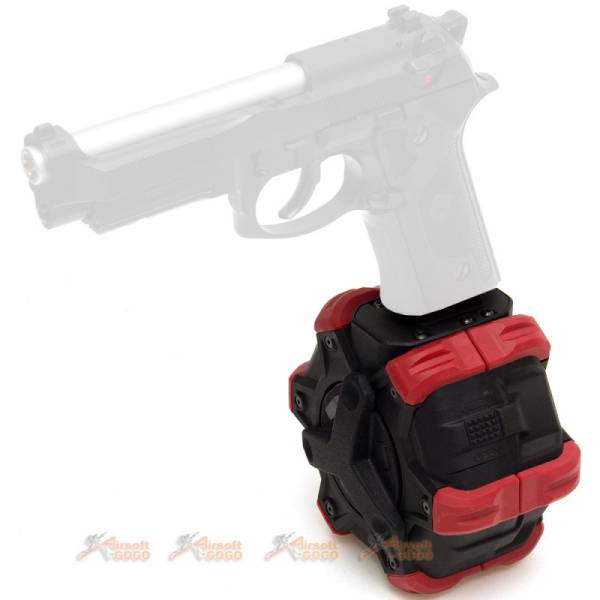 AW Custom M9 We-tech GBB 350rds Drum Magazine for Tokyo Marui / WE-Tech / AW - Image 2