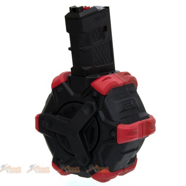 AW Custom GBB 400rds Drum Magazine for WE Open Bolt GBB M4 / M16 Series