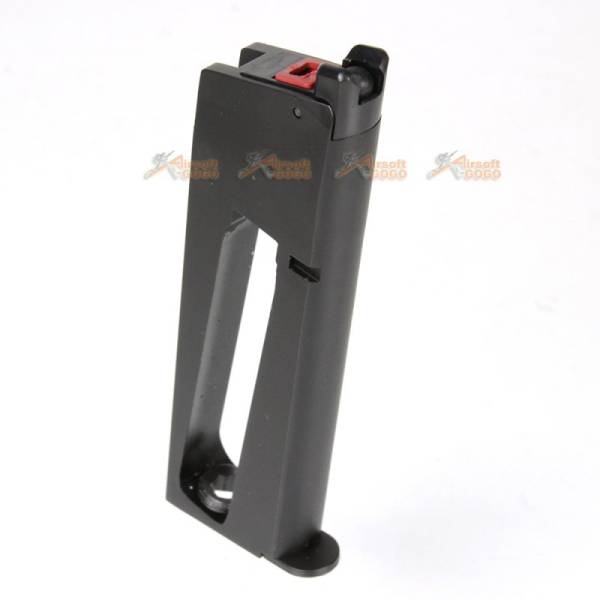 AW 1911 Metal Single Stack Co2 Magazine for AW EMG 1911 Airsoft GBB (Black) - Image 2